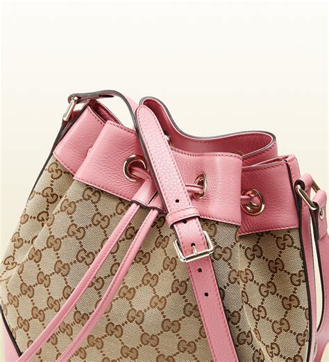 gucci pink canvas shoulder bag|gucci shoulder bag outlet.